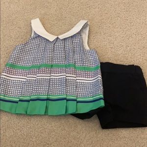 NWOT Silk tank and shorts outfit